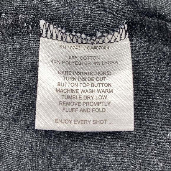 LinkSoul Men’s Anza Drytech Short Sleeve Knit Golf Polo Black Heather Sz XXL - Picture 5 of 10